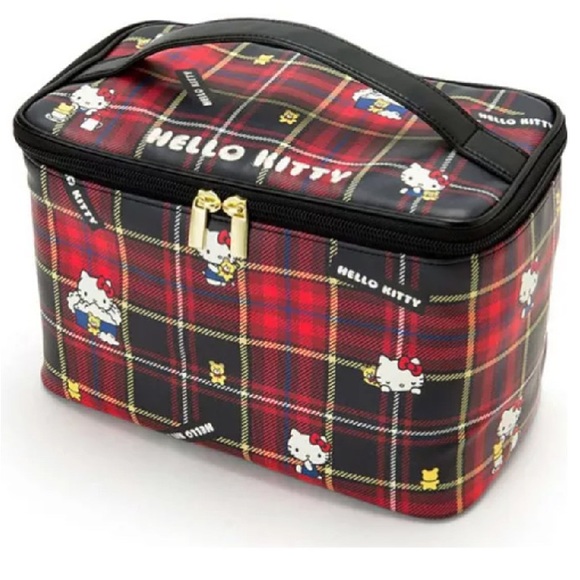 Hello Kitty Handbags - Hello kitty Royal Stewart print make up case. Hello Kitty Handbags - Hello kitty Royal Stewart print make up case.